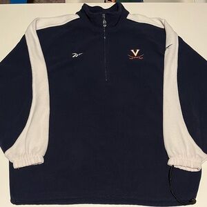 Vintage Reebok Virginia Cavaliers 1/4 Zip Pullover Embroidered Sz XL